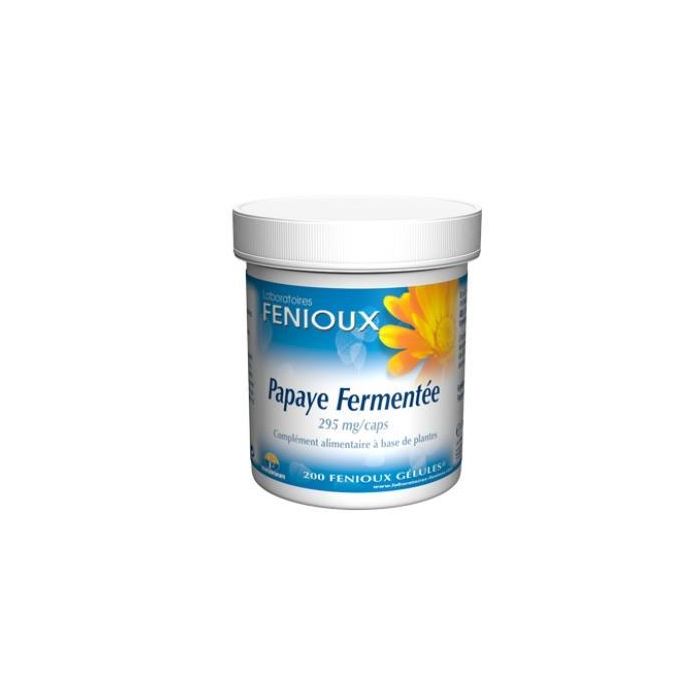 FENIOUX Papaya Fermentada 200 Cápsulas Defensas Naturales