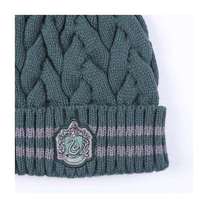 Gorro tricot pompom harry potter slytherin 4