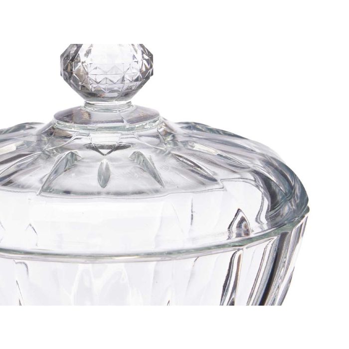 Bombonera Con Pie Diamond Pasabahce 11x15x11 cm - Vidrio Transparente (10 Unidades) 3 Bombonera Con Pie Diamond Pasabahce 11x15x11 cm - Vidrio Transparente (10 Unidades) 3