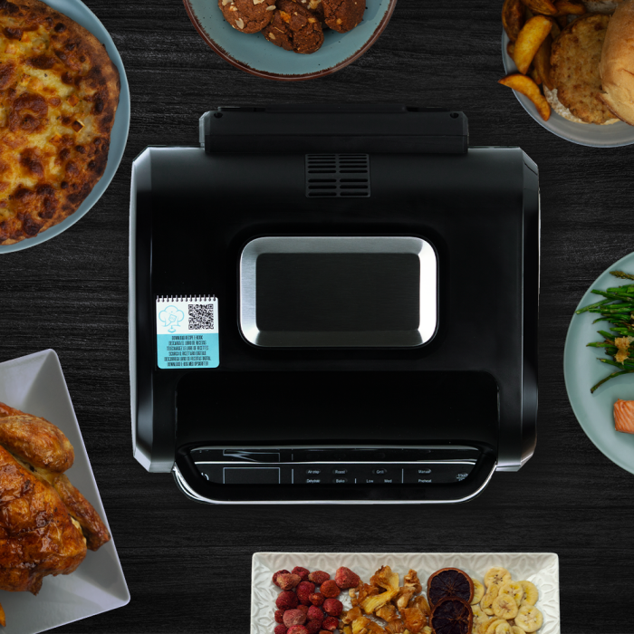 Jocca Freidora de Aire Grill Digital 7L 1700W con Pantalla Táctil LED Intuitiva y 8 Programas Predeterminados