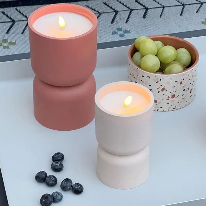 Lámpara de mesa para exterior - BRILLIANT - LOVERE - Forma de vela - Plástico - 3 W - Beige y marrón claro 3 Lámpara de mesa para exterior - BRILLIANT - LOVERE - Forma de vela - Plástico - 3 W - Beige y marrón claro 3
