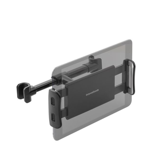 Innovagoods Soporte de tablet para coche V0103620, ajustable 12-20 cm, ABS - silicona, rotación 360° 1