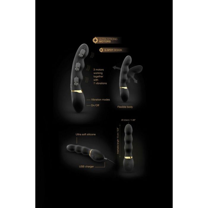 Vibrador Dorcel Too Much 2.0 Negro 1 Vibrador Dorcel Too Much 2.0 Negro 1