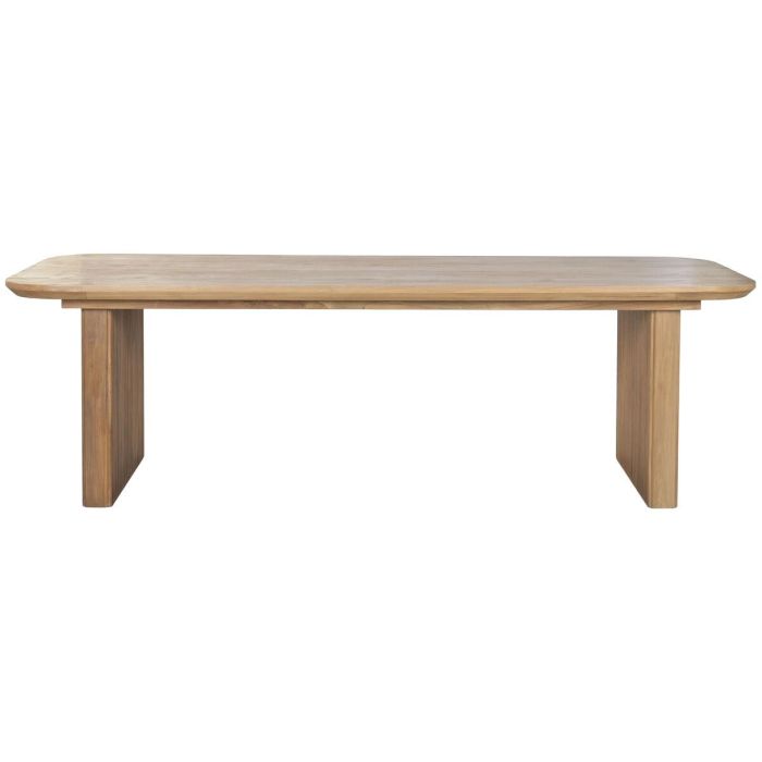 DKD Home Decor Mesa Tropical de Madera de Teca Desmontable, 250 cm Ancho, 100 cm Largo, 77 cm Alto 8