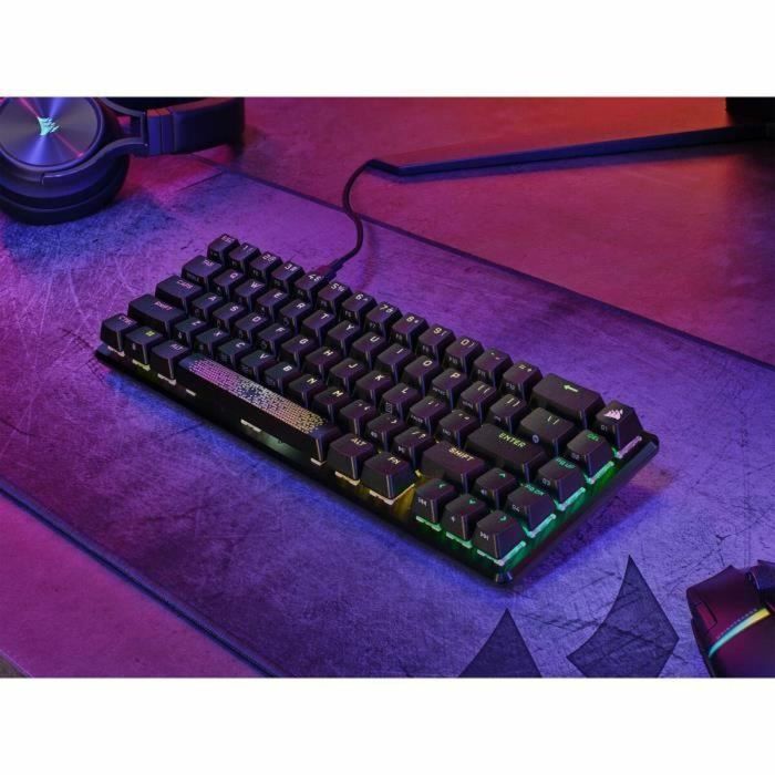 Corsair COR1691720726370 K65 PRO MINI Teclado Gaming Óptico Mecánico Retroiluminación LED RGB Interruptores OPX Negro 5
