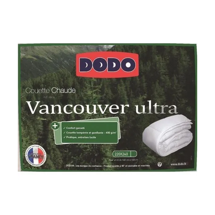 Dodo Vancouver Ultra Duvet 220 x 240 cm 300gr/m² Blanco 3