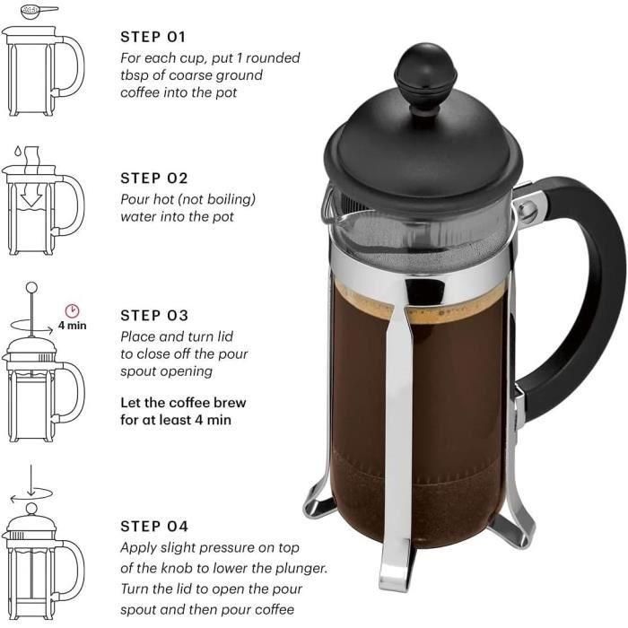Bodum 1903-913 - CAFETERA - Cafetera de prensa francesa JAVA Blanca 0,35 L 2 Bodum 1903-913 - CAFETERA - Cafetera de prensa francesa JAVA Blanca 0,35 L 2