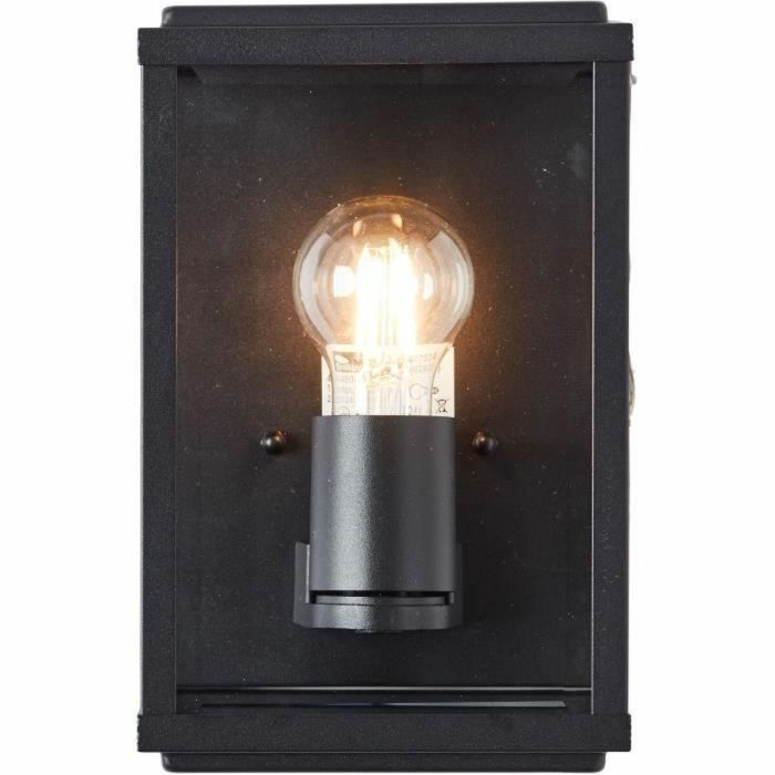 Brilliant Aplique de exterior Gaia 60W Negro Metal y Vidrio 2