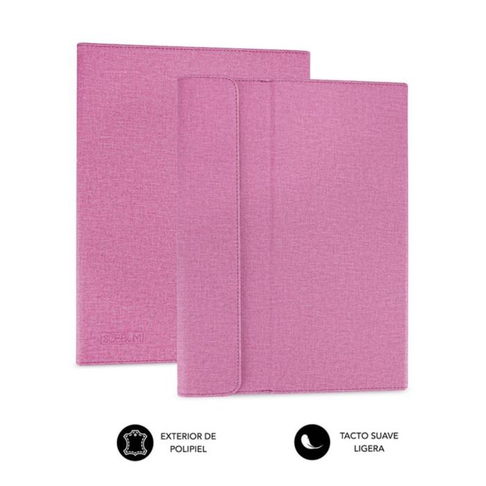 Funda Subblim Clever Stand para Tablets de 9"-10.1"/ Rosa 2 Funda Subblim Clever Stand para Tablets de 9"-10.1"/ Rosa 2