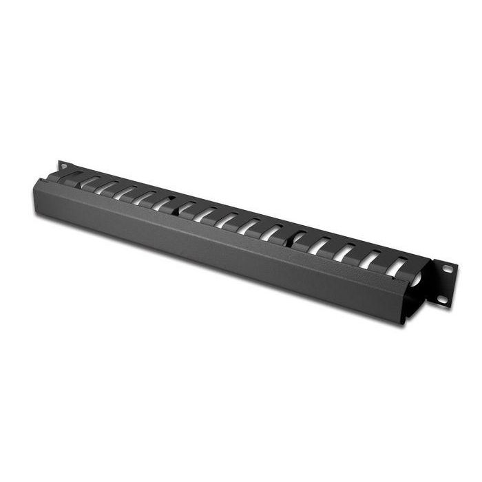 Digitus 1U cable management cage detachable rear plate, color black (RAL 9005) Digitus 1U cable management cage detachable rear plate, color black (RAL 9005)