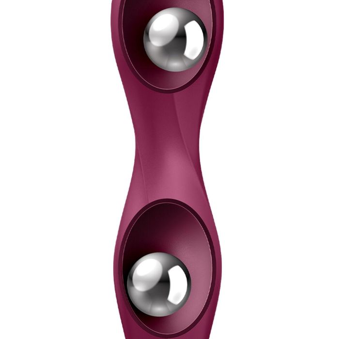Satisfyer Dildo Double Ball-R Rumbly Kinetic Sensation Color Rojo 2 Satisfyer Dildo Double Ball-R Rumbly Kinetic Sensation Color Rojo 2
