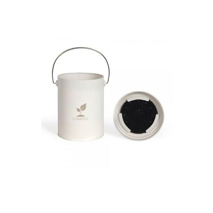 Cubo de compostaje de cocina Livoo Cream de 6 l - MES154C 2