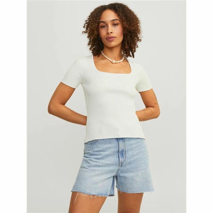 Camiseta de Manga Corta Mujer Jxsky Ss Jack & Jones Cloud Dancer Blanco Cálido 3 Camiseta de Manga Corta Mujer Jxsky Ss Jack & Jones Cloud Dancer Blanco Cálido 3