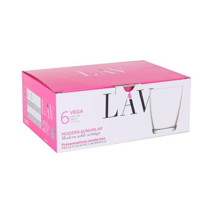 Lav Set de 6 Vasos Vega 340 cc (8 Cajas) 5