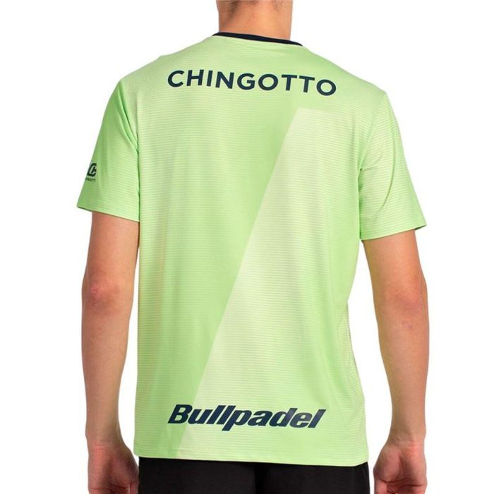 Camiseta de Manga Corta Hombre Bullpadel Chingotto 25I 059 Verde limón Pádel 3