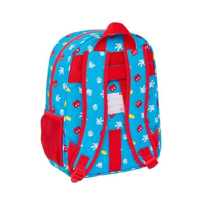 Mochila Escolar Mickey Mouse Clubhouse Fantastic Azul Rojo 26 x 34 x 11 cm 4