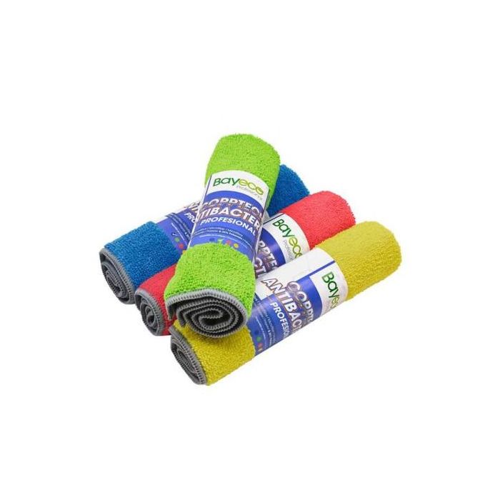 Bayeco Bayeta Antibacterias Copptech Verde - Microfibra 290 gr/m2, 40x35 cm