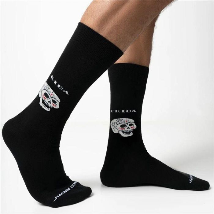 Calcetines Jimmy Lion Frida Viva La Vida Negro 41-46 2