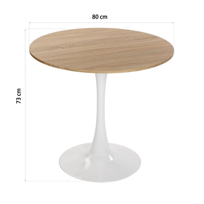 Mesa Color Natural Lia Versa 80X73CM 3 Mesa Color Natural Lia Versa 80X73CM 3