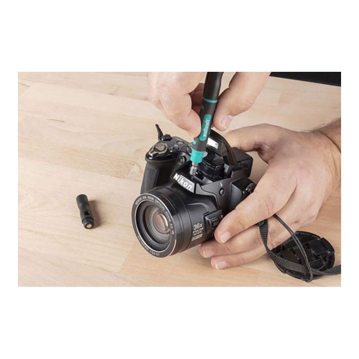 Wolfcraft Mini Atornillador de Bolsillo Tipo Bolígrafo con 4 Puntas Dobles Reversibles para Reparaciones Pequeñas 2