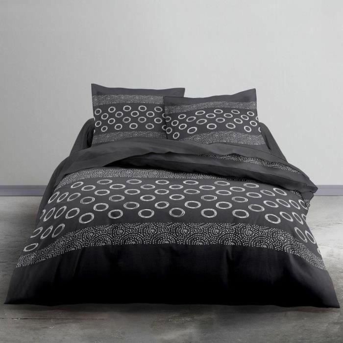 Today Juego de Cama 1 Persona 100% Algodón 57 Hilos - 140x200 cm Funda Nórdica + Almohada - Gael Grey Print 1 Today Juego de Cama 1 Persona 100% Algodón 57 Hilos - 140x200 cm Funda Nórdica + Almohada - Gael Grey Print 1