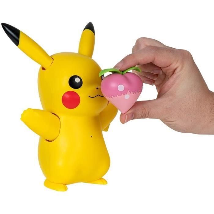 Figura miniatura - BANDAI - Pokémon Interactivo Pikachu y sus accesorios - Juguete con luces, sonidos y movimientos - JW3330 4