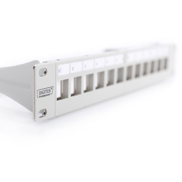 Digitus Patchpanel 12-Port Modular Gris Montaje en Bastidor 1U 5