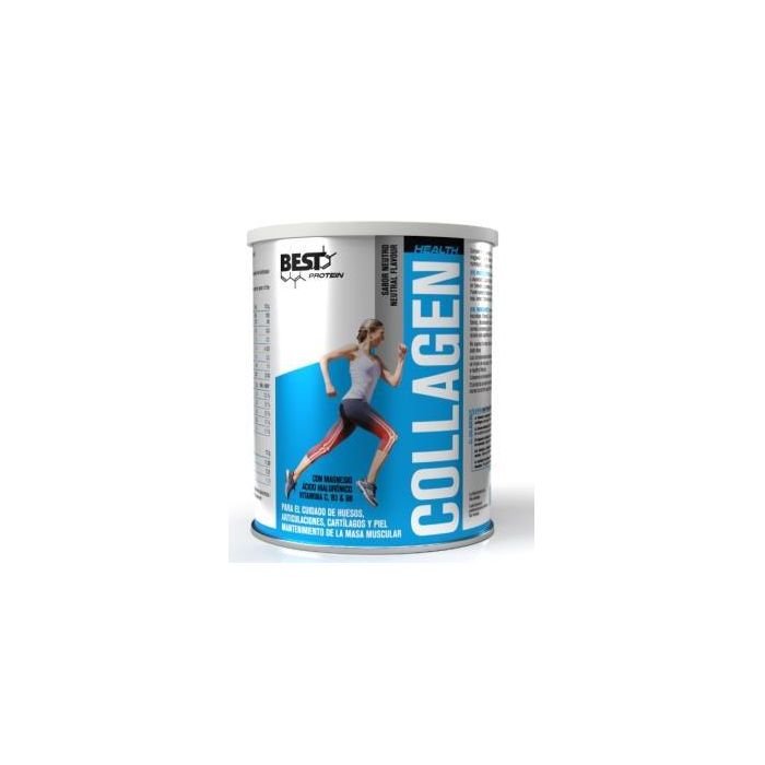BEST PROTEIN Colágeno Hidrolizado con Magnesio, Vitamina C y Ácido Hialurónico Neutro 350g para Articulaciones y Piel