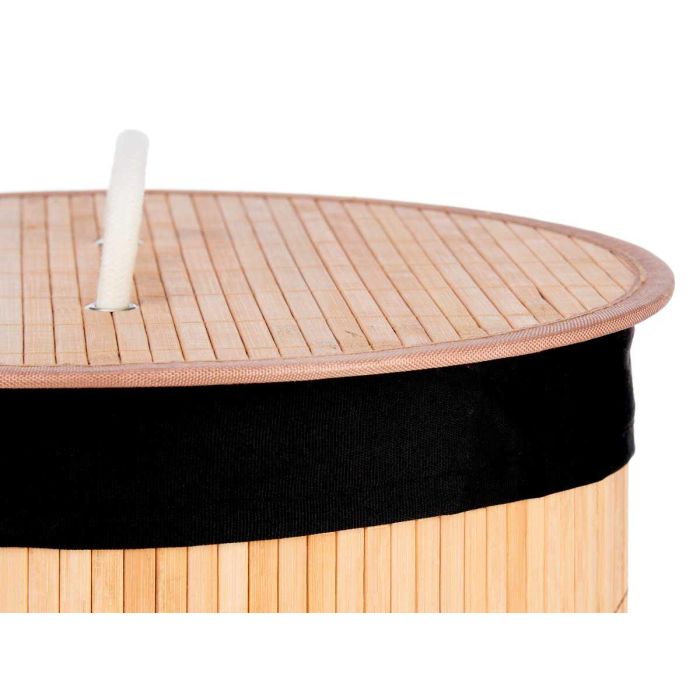 Pongotodo Bambu Redondo Tela Negra 35 X 50 Cm Kipit (4 Unidades) 3 Pongotodo Bambu Redondo Tela Negra 35 X 50 Cm Kipit (4 Unidades) 3