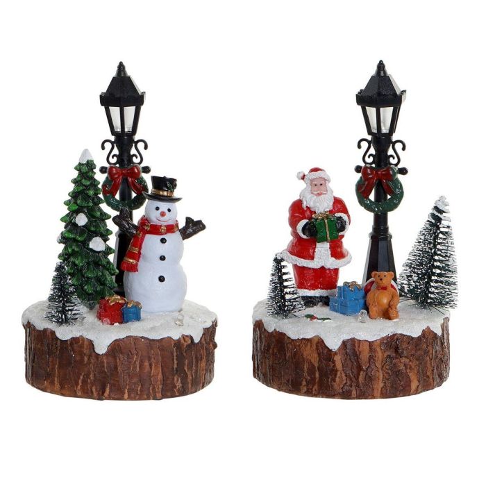 Figura Navidad Tradicional DKD Home Decor Multicolor 9 x 13 x 9 cm (2 Unidades) Figura Navidad Tradicional DKD Home Decor Multicolor 9 x 13 x 9 cm (2 Unidades)
