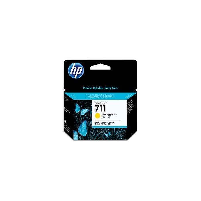 Hp Tinta Amarillo Designjet T120-T520 - Nº711 Pack 3 Hp Tinta Amarillo Designjet T120-T520 - Nº711 Pack 3