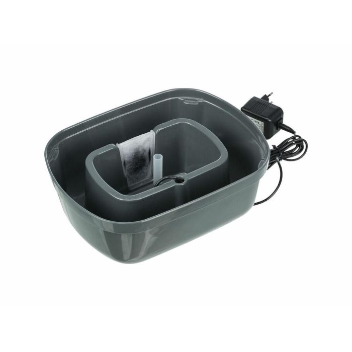 Fuente para Mascotas Trixie Polygon Blanco Gris Silicona Melamina 2,5 L 28 x 11 x 22 cm 22 Fuente para Mascotas Trixie Polygon Blanco Gris Silicona Melamina 2,5 L 28 x 11 x 22 cm 22