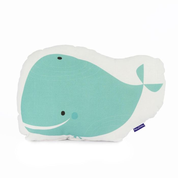 Cojín HappyFriday Moshi Moshi Multicolor Ballena 40 x 30 cm