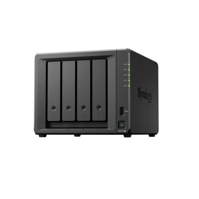 Synology DS925+ NAS DiskStation 4 Bahías 3.5"/2.5" 4GB DDR4 2.5GbE Torre AMD Ryzen V1500B con 2 Ranuras M.2 NVMe 2 Synology DS925+ NAS DiskStation 4 Bahías 3.5"/2.5" 4GB DDR4 2.5GbE Torre AMD Ryzen V1500B con 2 Ranuras M.2 NVMe 2
