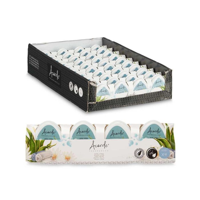 Set 4 Ambientadores Mini Ropa Limpia Acorde 24x7x4 cm, Gel Azul, 50 gr (12 Unidades) 2