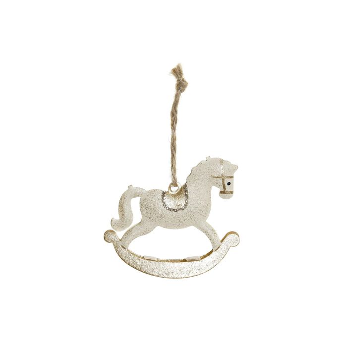 DKD Home Decor Decoración Colgante de Navidad Caballo Balancín Fantasía Dorado Beige Set de 6 Unidades (1 x 5.5 x 6.5 cm) 0 DKD Home Decor Decoración Colgante de Navidad Caballo Balancín Fantasía Dorado Beige Set de 6 Unidades (1 x 5.5 x 6.5 cm) 0