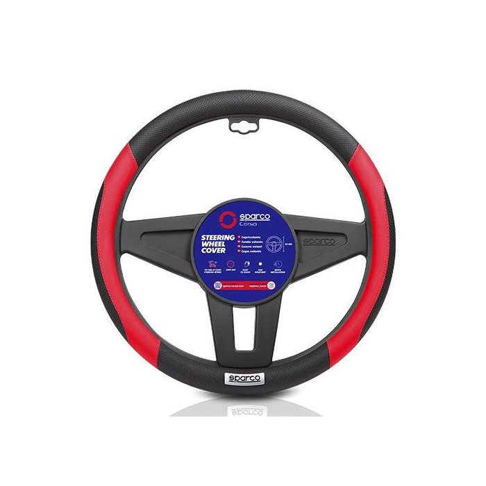 Sparco Funda Volante C1113 Negro-Rojo SPC1113RS Accesorios Coche 2