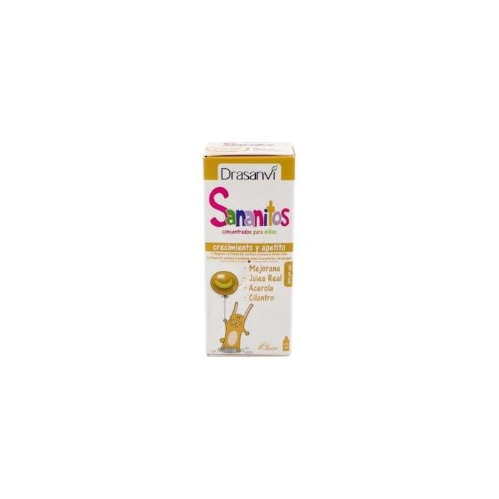 DRASANVI Sananitos Crecimiento y Apetito | Jarabe con Vitaminas, Hierro y Calcio para Niños | 150ml