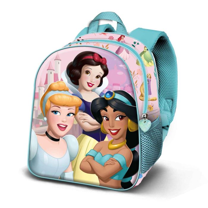 Mochila 3D Elite Strong Disney Princesas Rosa