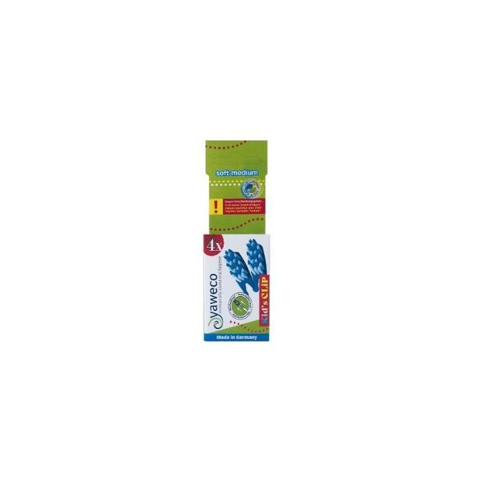 YAWECO Recambio Cabezales Cepillo Dental Niños 4 Uds, Cerdas Dureza Medio-Suave Biodegradables, Sin HAP ni Ftalatos