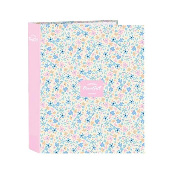Carpeta de anillas BlackFit8 Blossom Multicolor A4 27 x 33 x 6 cm