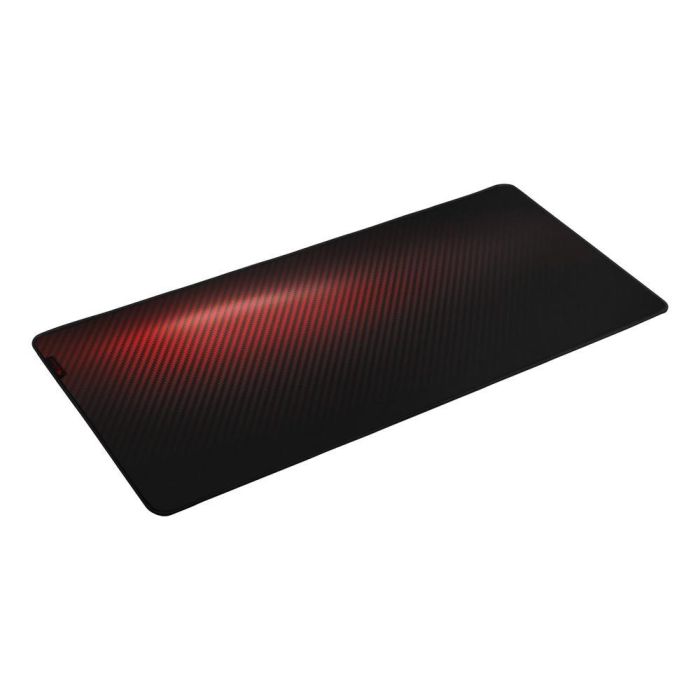 GENESIS Carbon 500 Ultra Blaze Alfombrilla de Ratón para Juegos XL 110x45cm Impermeable, Bordes Cosidos, Antideslizante - Negro/Rojo 1