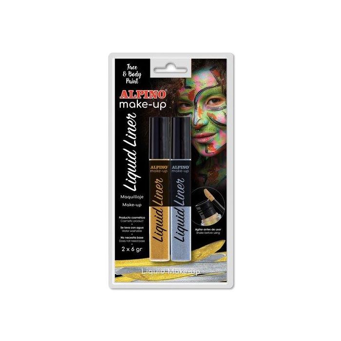 Maquillaje Alpino Make-Up Liquid Liner 6 Gr. Oro&Plata Blister De 2 12 unidades