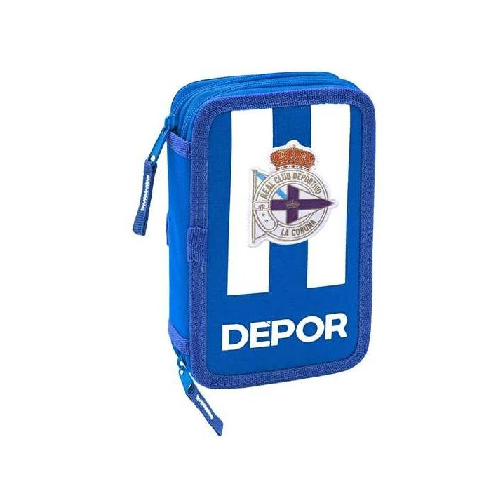 Plumier Doble R. C. Deportivo de La Coruña Azul Blanco 12.5 x 19.5 x 4 cm Plumier Doble R. C. Deportivo de La Coruña Azul Blanco 12.5 x 19.5 x 4 cm