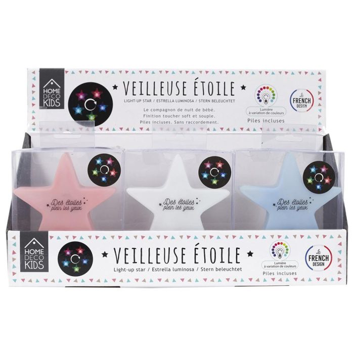 Home Deco Kids Luz Quitamiedo Estrella para Niños con Luces de Colores Surtidos 3