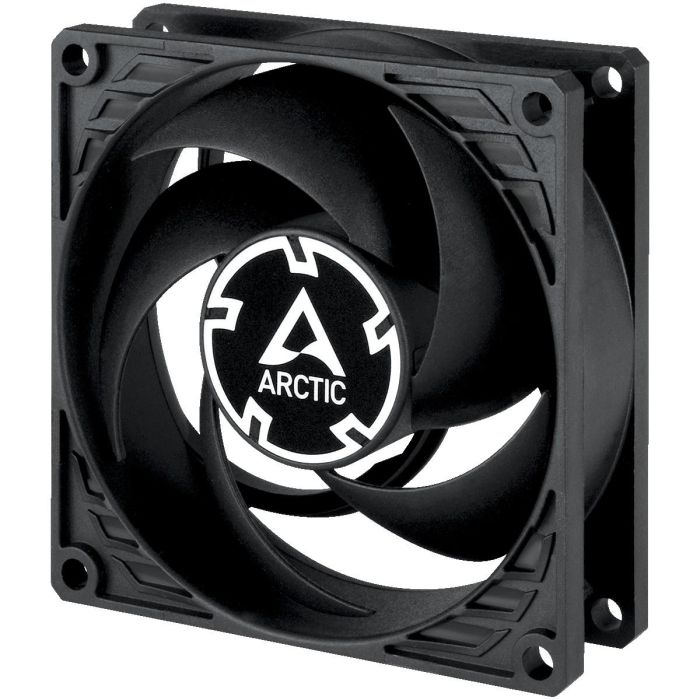 ARCTIC Ventilador P8 PWM regulado para Carcasa de Ordenador, 80x80x25mm, Silencioso, 0.6 sonio, Flujo de aire 67.96 m³/h, Negro