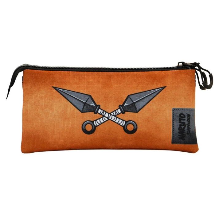 Estuche Portatodo Triple ECO Weapons Naruto Negro 2