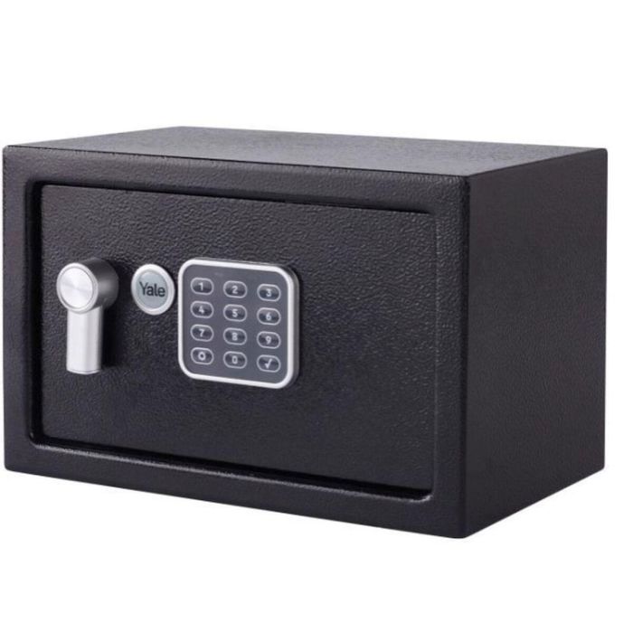 Yale YEC/200/DB2 Caja Fuerte Electrónica con Alarma y Sirena 130dB, Pequeña 8,6L, 20x31x20cm 0 Yale YEC/200/DB2 Caja Fuerte Electrónica con Alarma y Sirena 130dB, Pequeña 8,6L, 20x31x20cm 0
