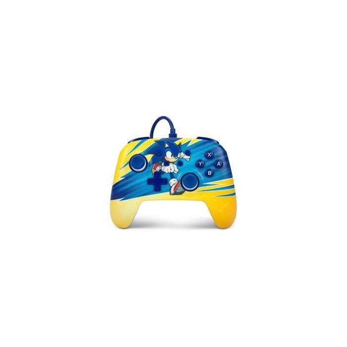 Power A NSGP0202-01 Mando con Cable Mejorado para Nintendo Switch, Sonic Impulso, 2 Botones Asignables, Cable USB-C 3m Power A NSGP0202-01 Mando con Cable Mejorado para Nintendo Switch, Sonic Impulso, 2 Botones Asignables, Cable USB-C 3m