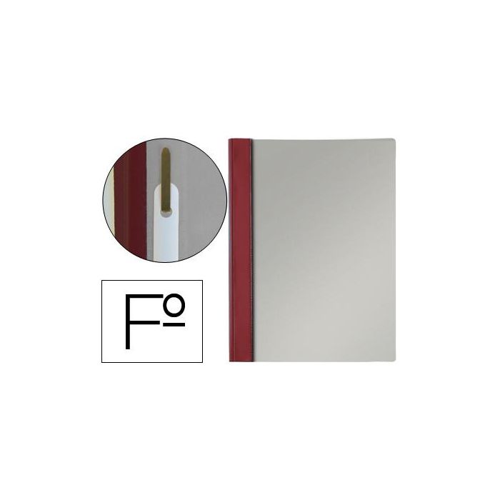 Carpeta Dossier Fastener Pvc Esselte Folio Burdeos 50 unidades